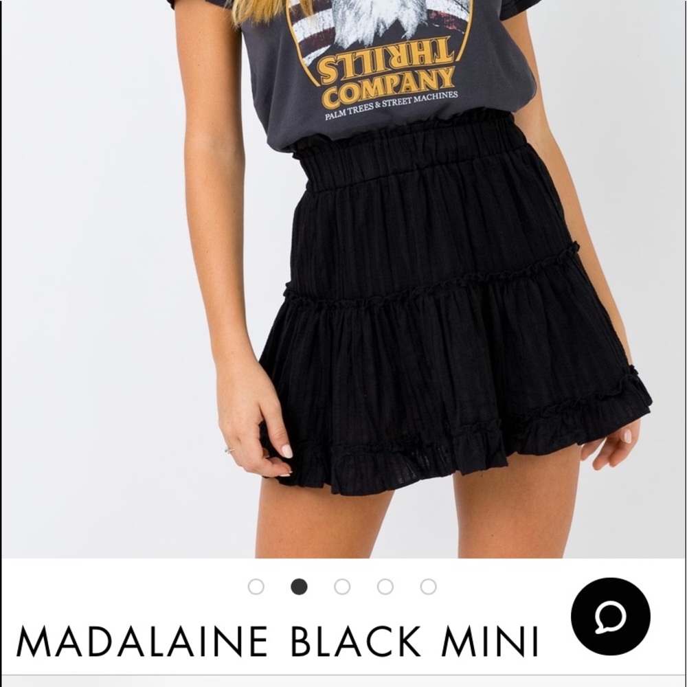 PRINCESS POLLY MADALAINE MINI SKIRT BLACK